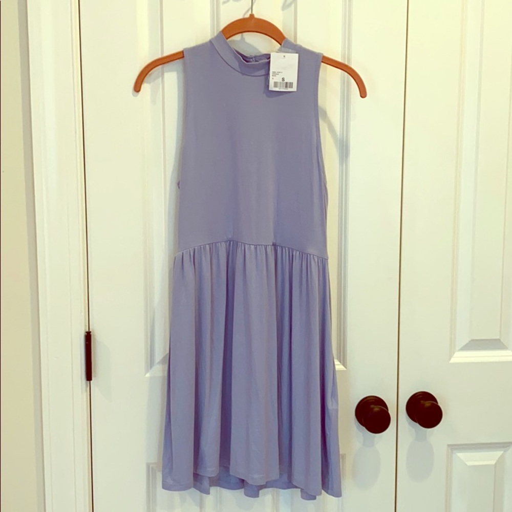 NWT Mock Neck Open Back Dress